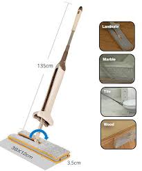 Double Sided Lazy Mop Easy Self Wringing Flat Mop 360 Degree Spin Floor Cleaning Mop
