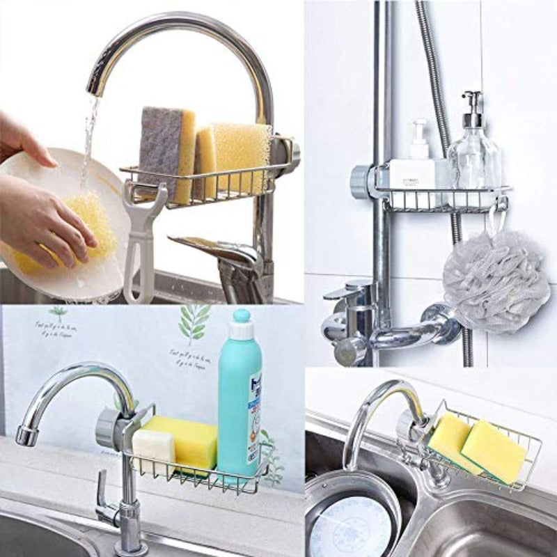 Stainless Steel Kitchen Sink Caddy Sponge Holder