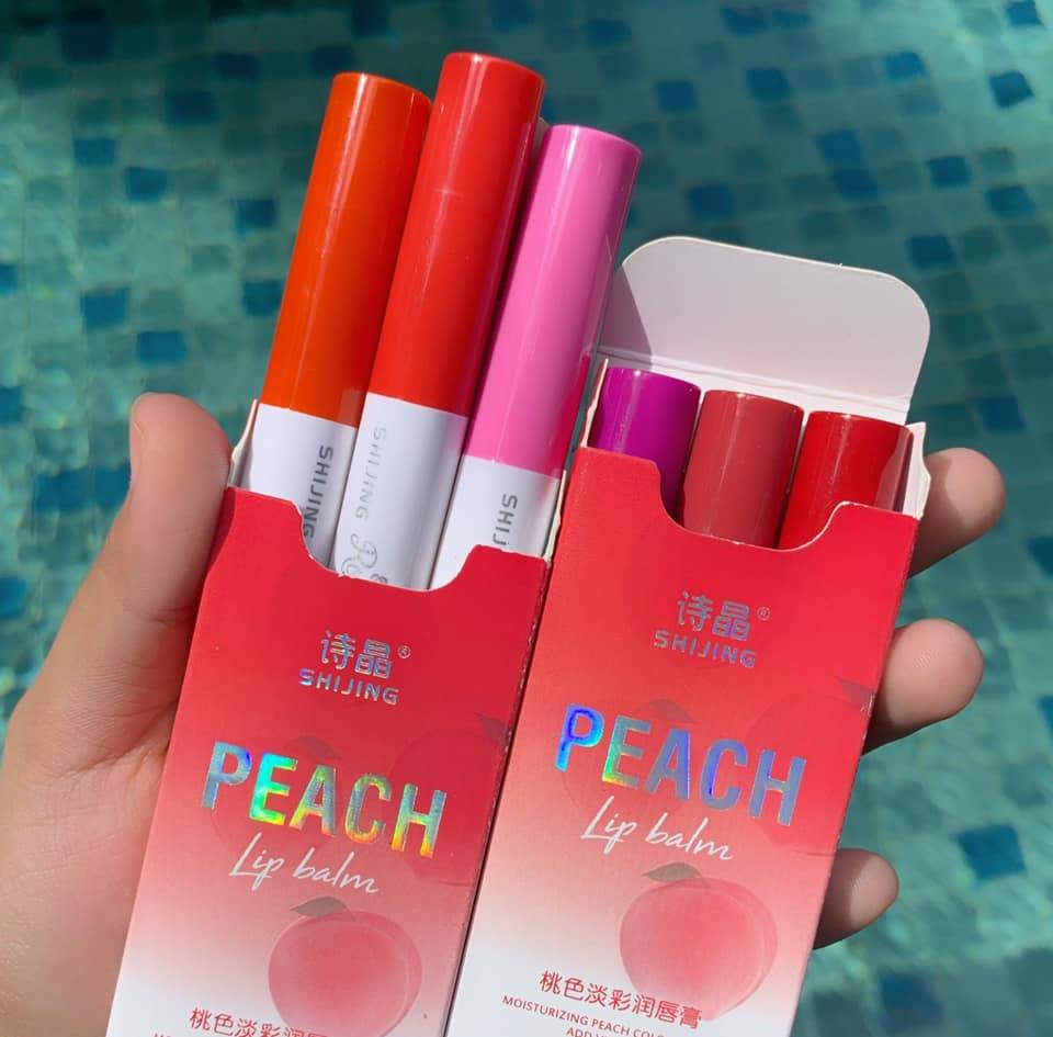 Peach Lip Balm Pack of 3