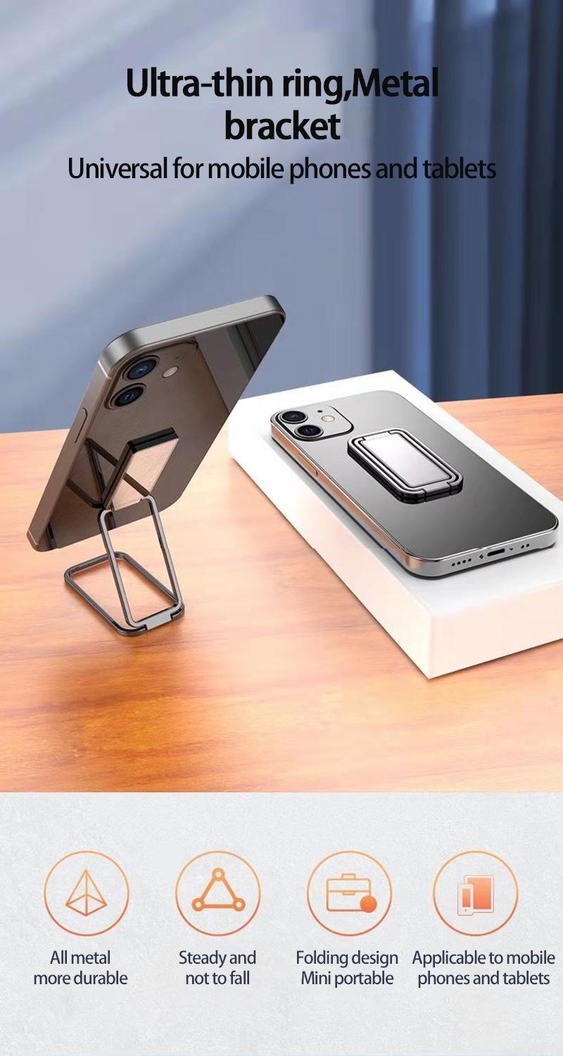 Foldable Cell Phone Holder Ring Buckle Retractable Desktop Cell Phone Holder