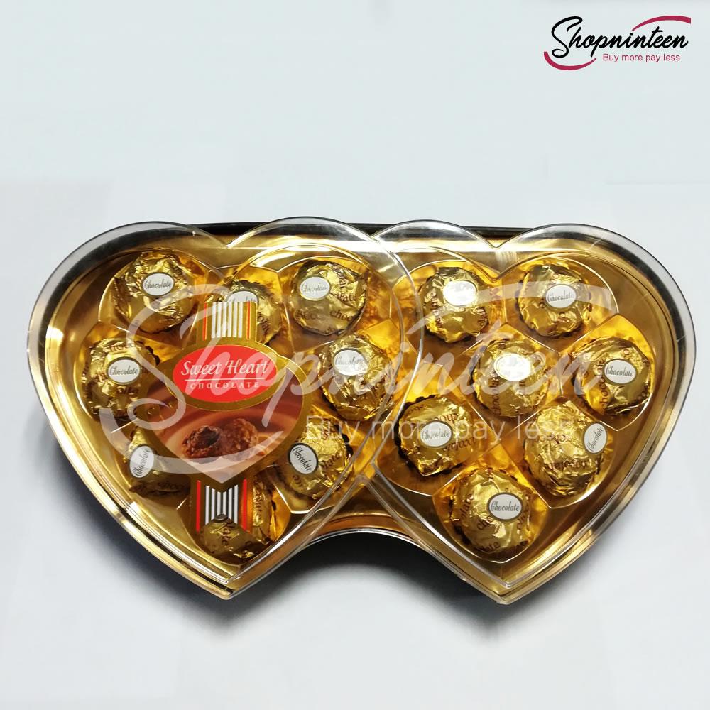 Double Heart Chocolate Box