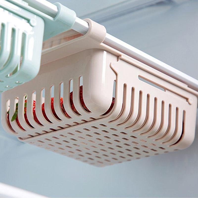 Extendable Plastic Tray Drawer for Fridge Pack of (3)