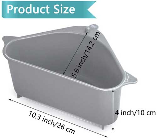 Triangular Sink Drain Shelf