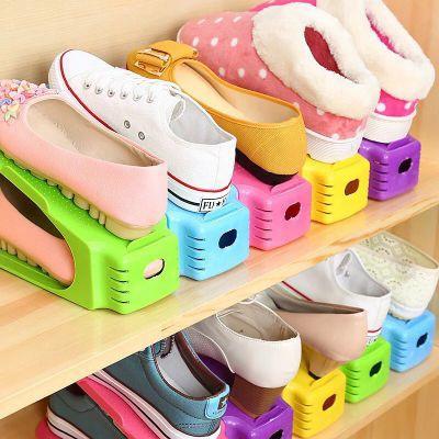 Shoe Storage Stand Shelf Rack Organizer Space Saver Holder Plastic