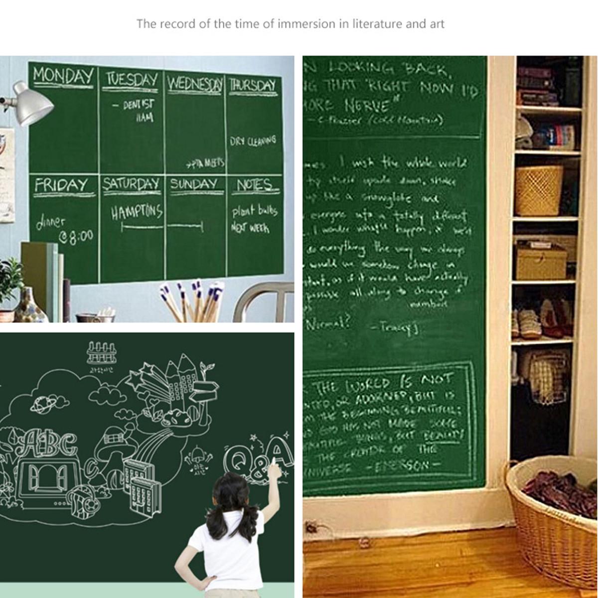 Green Board Chalkboard Sticker for Wall Size 60 x 200cm