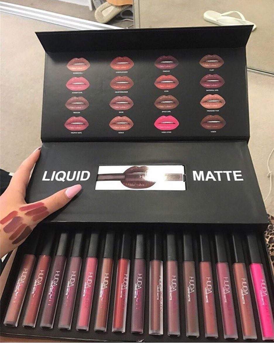 Huda Beauty Liquid matte Sixteen 16 Pcs set