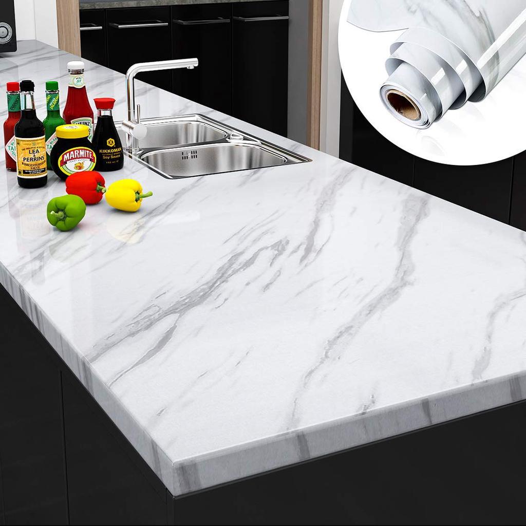 Multi-functional Waterproof Marble Wallpaper for Kitchen
