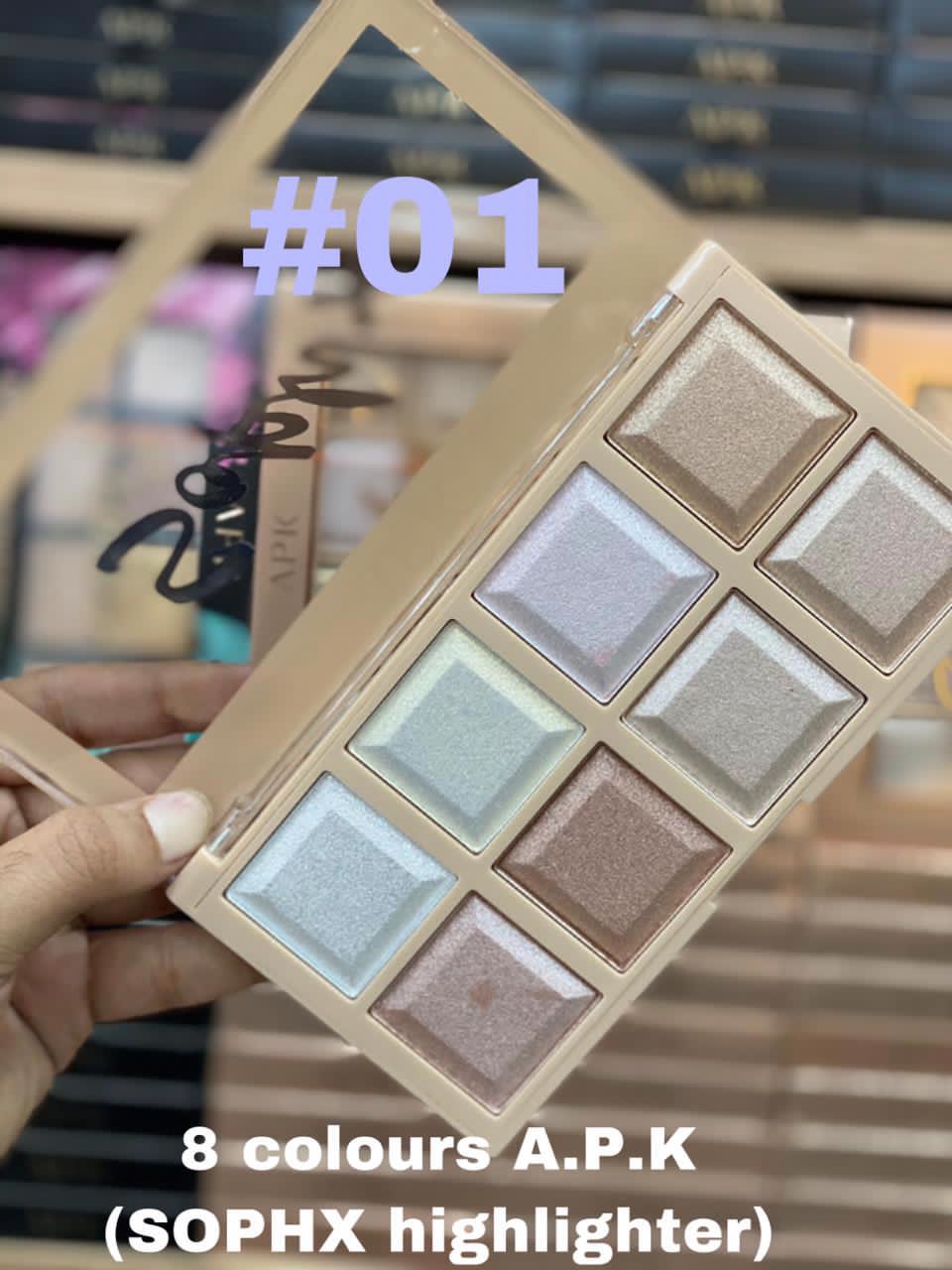 APK 8in1 PROFESSIONAL Highlighter PALETTE