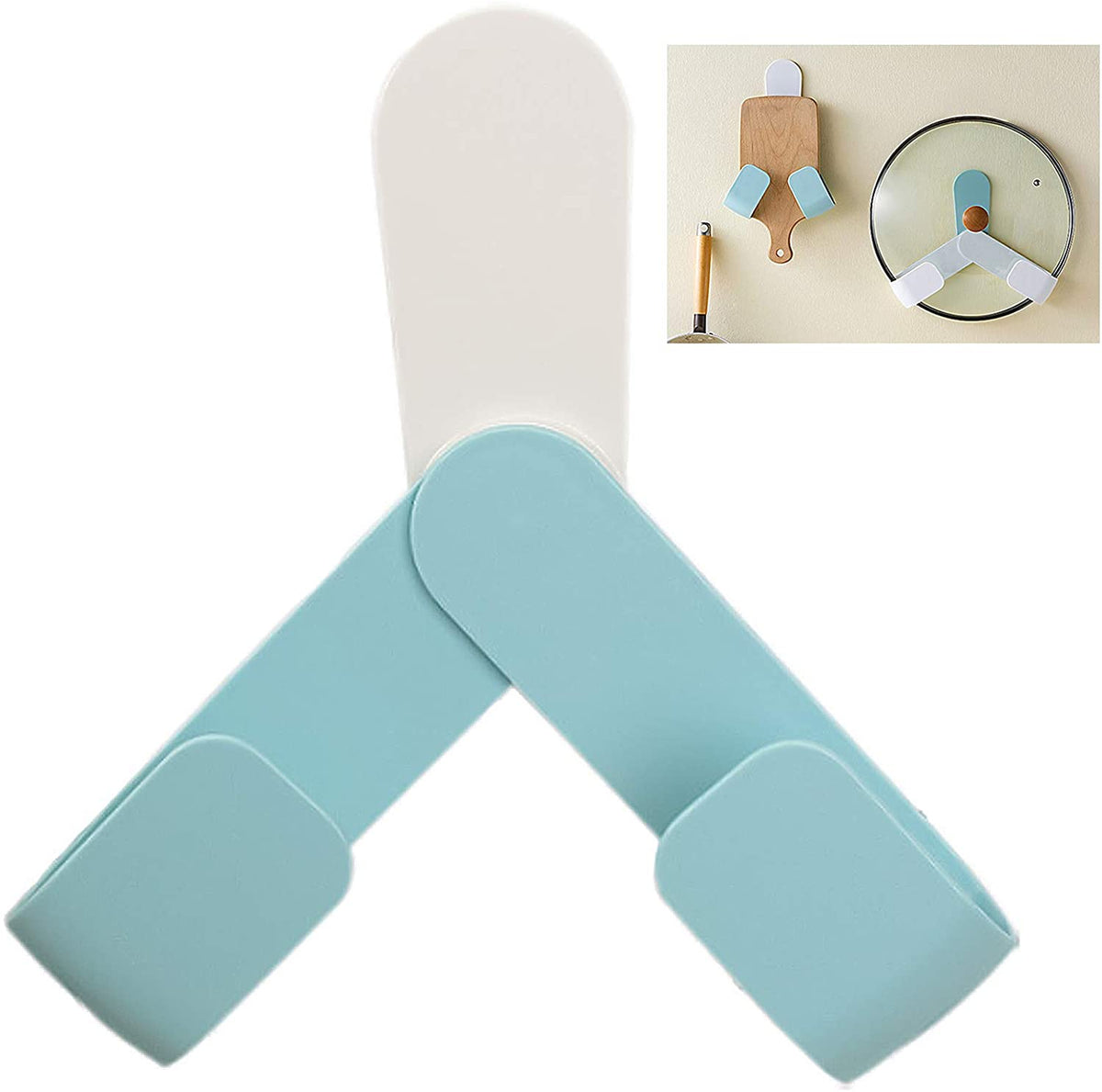 Rotation Adjustment Pan Cover Holder Useful Spoon ( pack of 2)