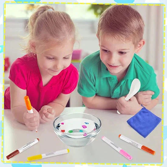 12 Color Magical Water Painting Pen with Ceramic Spoon