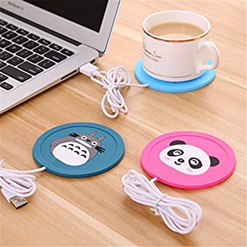 Cartoon USB Warmer Gadgets Silicone Usb Cup Pad Heater Warm Tray Cup Mat
