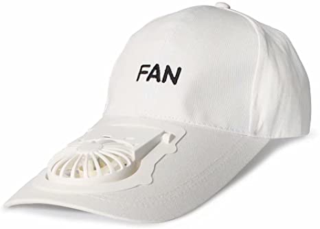 Cap with a built-in cooling Fan