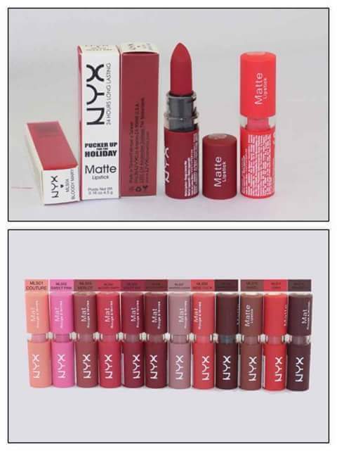 NYX MATTE LIPSTICK Pack of Twelve (12)