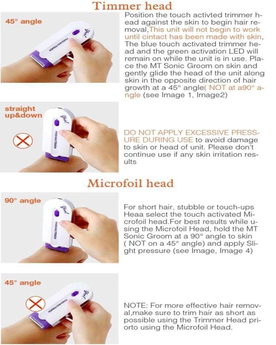 Finishing Touch Professional Rechargeable Laser Epilator Sensor Body Hair Removal Safe Hair Remover Machine