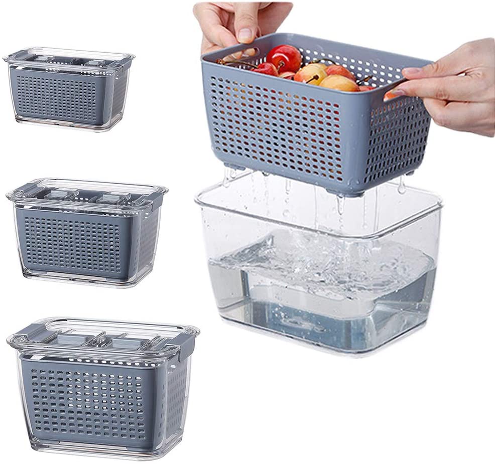 3 in 1 Fridge Drainage Basket