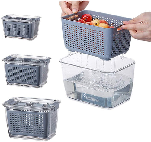 3 in 1 Fridge Drainage Basket