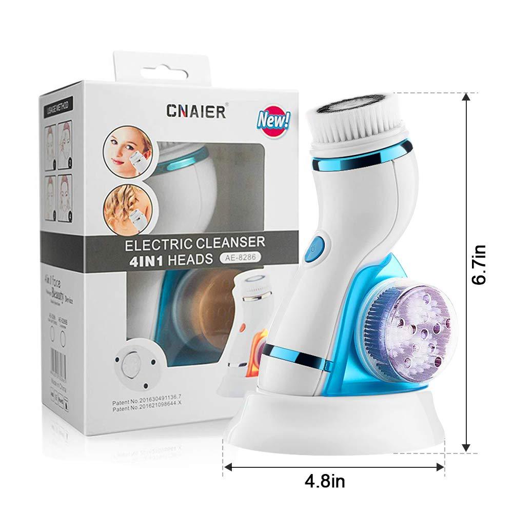 4 In 1 Ultrasonic Electric Facial Cleansing Brush Massager