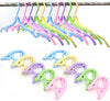 Plastic Portable Folding Clothes Hangers Pack Of 4