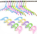 Plastic Portable Folding Clothes Hangers Pack Of 4