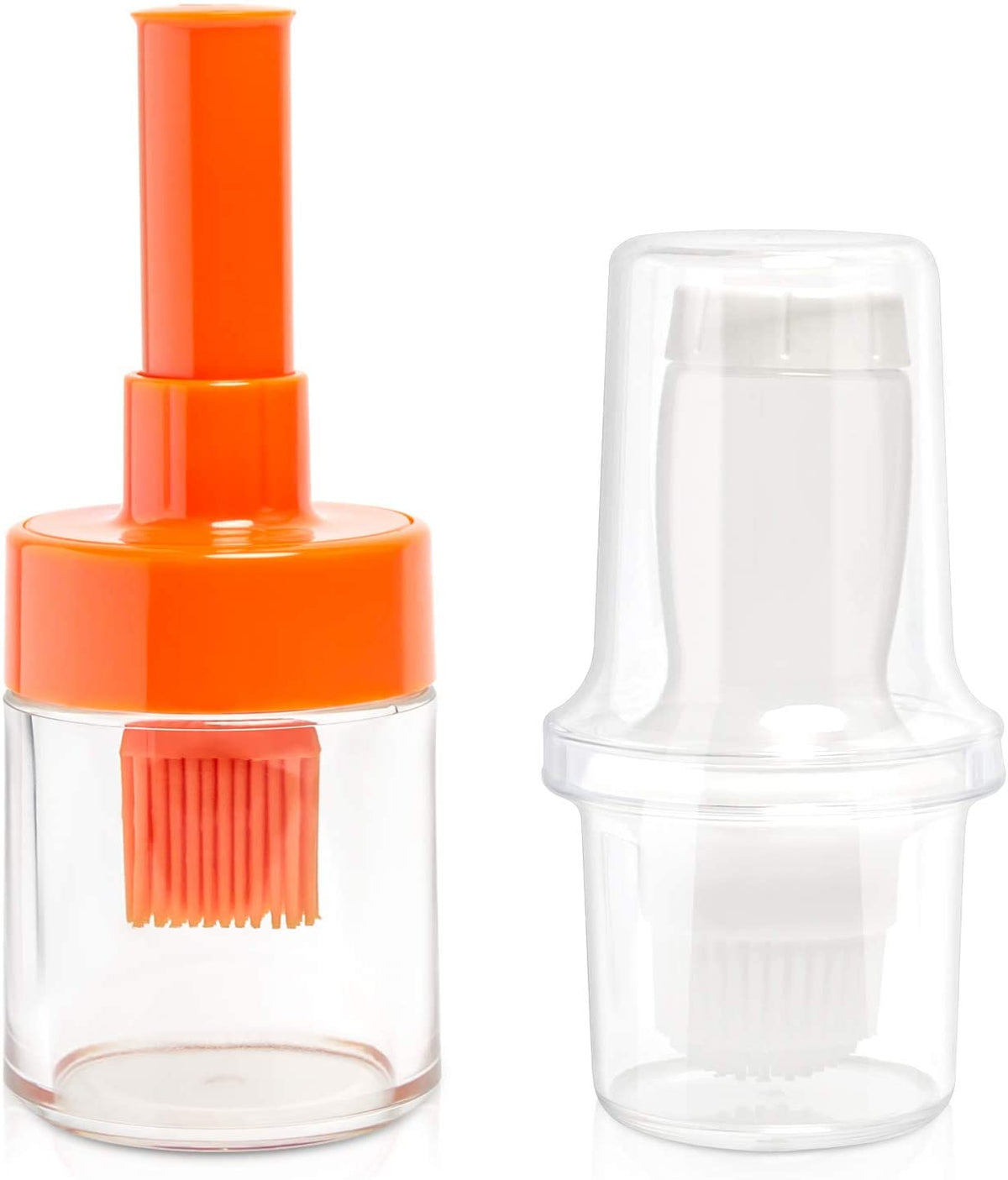 Oil Bottle With Silicone Brush Plastic Sauce Brush Sauce Distributor BBQ Oil Brush