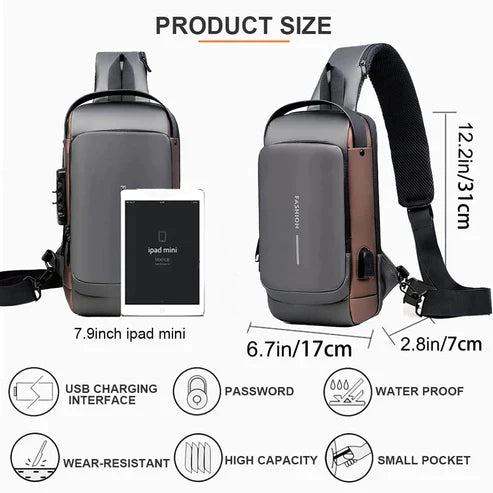 MULTIFUNCTIONAL WATERPROOF ANTI-THEFT CHEST BAG