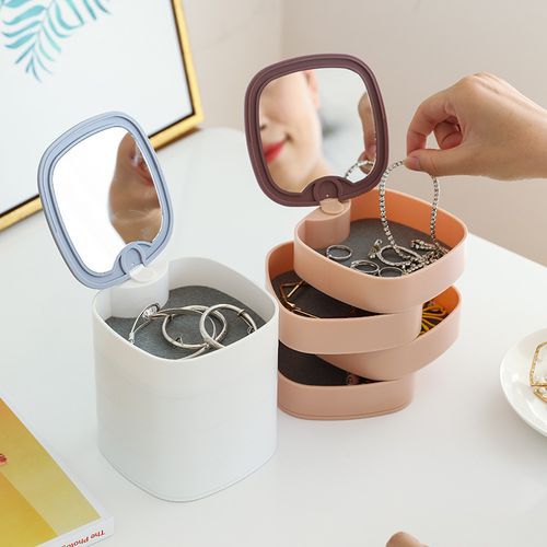 4 Layers Rotatable Jewelry Box