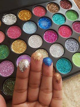 35 color Pressed Glitter Palette