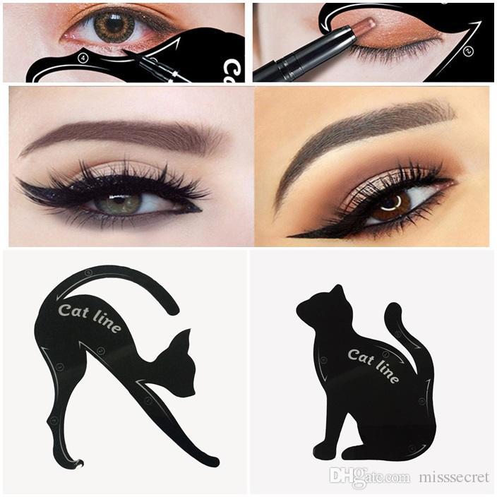 Cat Style Eyeliner Stencil (10 styles - 2 Stencils)