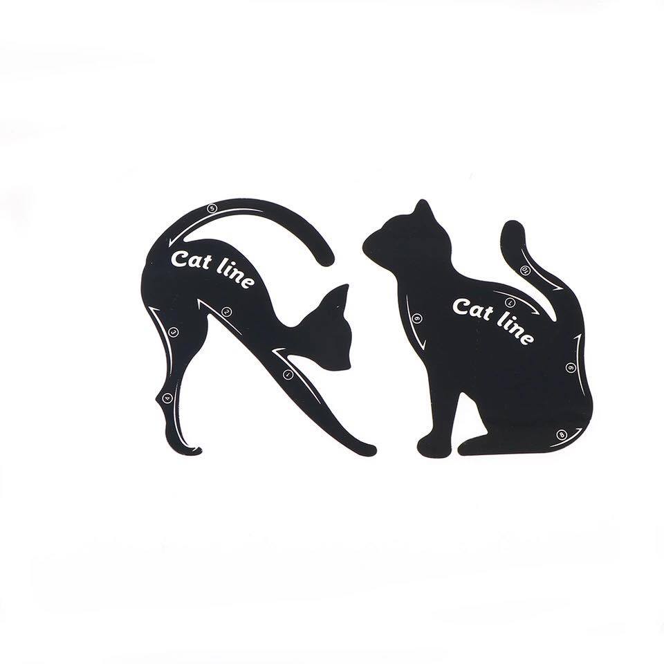 Cat Style Eyeliner Stencil (10 styles - 2 Stencils)