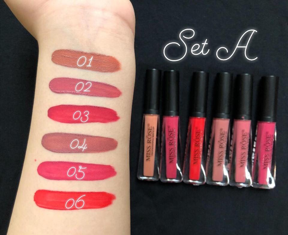 Miss Rose Matte Lipgloss Set