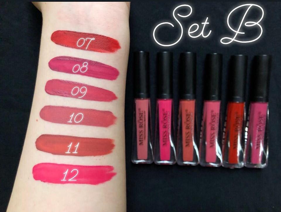 Miss Rose Matte Lipgloss Set