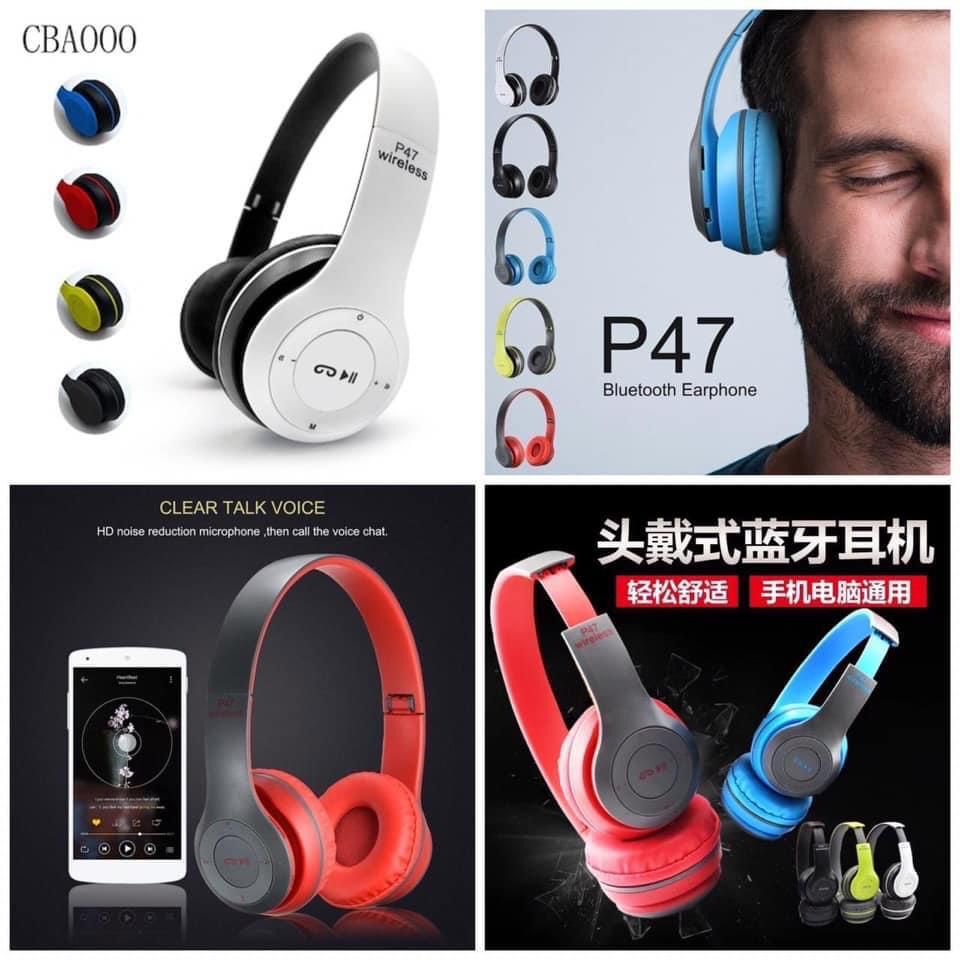 Bluetooth Over-Ear Fordable Headset With Microphone