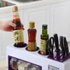 All in One Spice Rack and Bottle Holder Set – Black