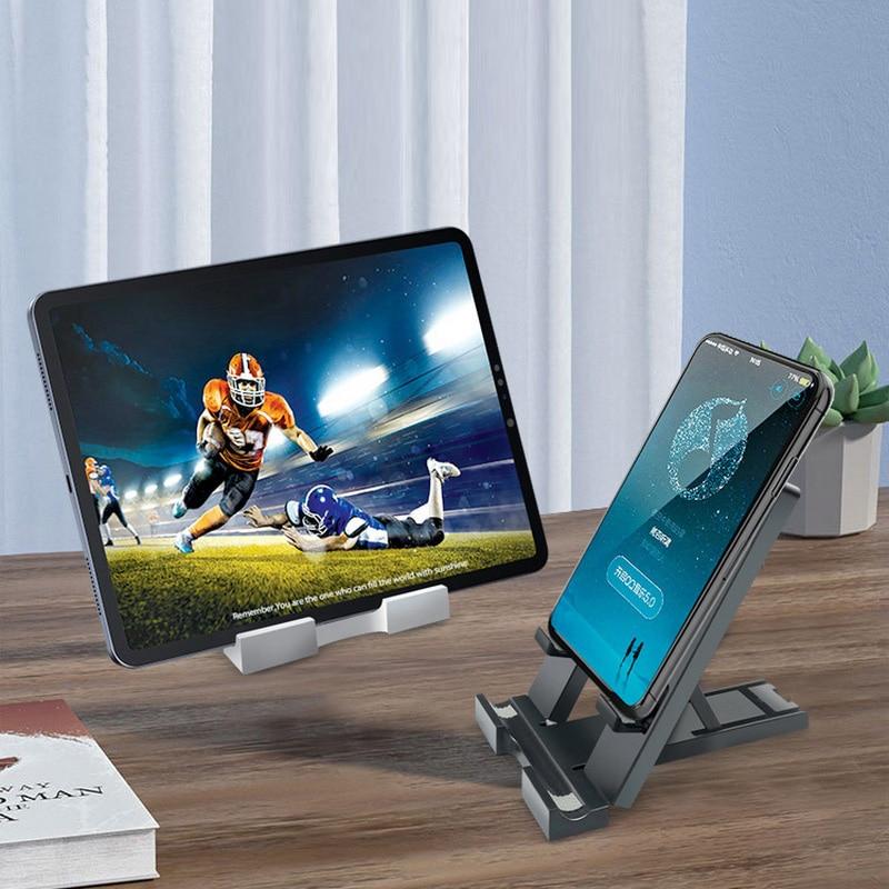 Foldable Mobile Phone Desktop Stand With 6 Adjustable Levels Lazy Bracket
