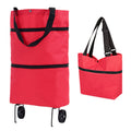 Foldable Shopping Trolley Tote Bag 2 In 1 Foldable Shopping