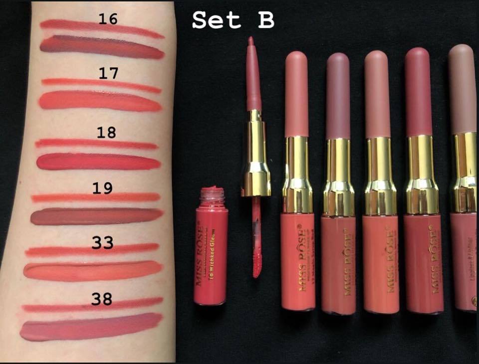 Miss Rose 2in1 Lipgloss + Lipliner