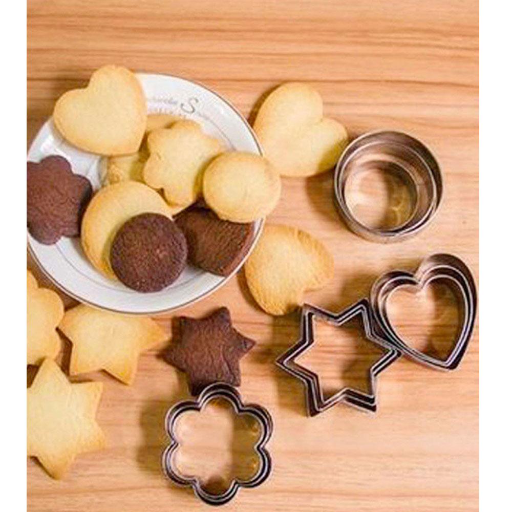 Pack of 12 Cake Baking Tools - Stainless Steel
