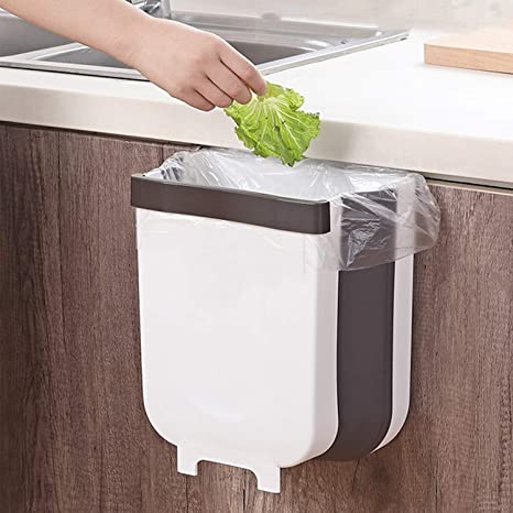 Wall Mounted Foldable Trash Bin