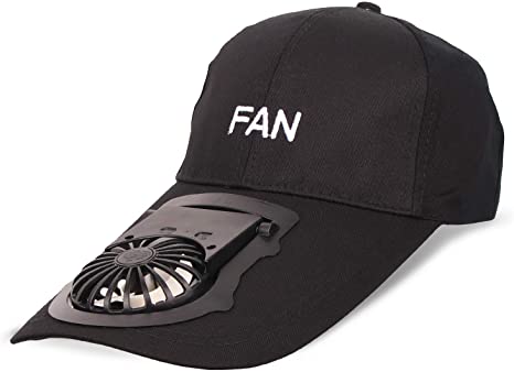 Cap with a built-in cooling Fan