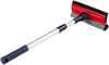 2-in-1 Window Cleaner Sponge and Soft Rubber Strip With Telescopic Extension Pole