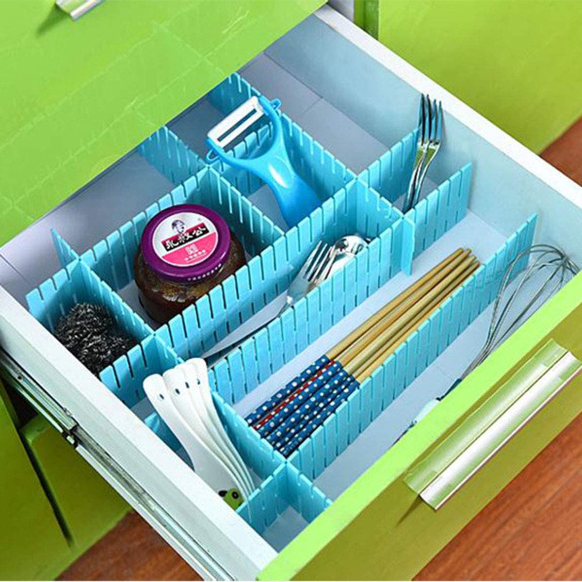 Adjustable 4pcs Of Drawer Organizer
