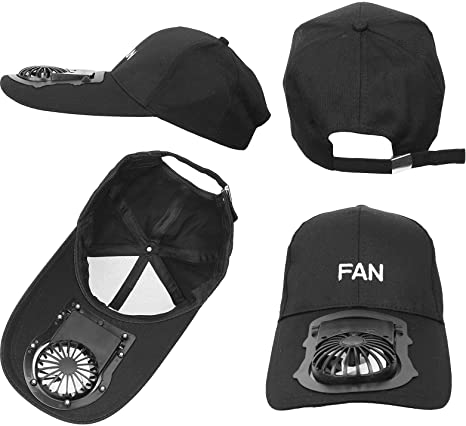 Cap with a built-in cooling Fan