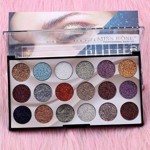Missrose 18 Color Glitter Palette