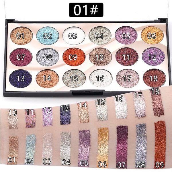 Missrose 18 Color Glitter Palette