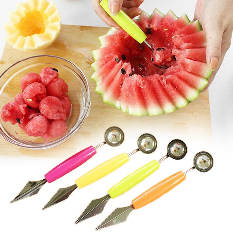 New Fruit Plate Knife Carving Melon Backpack Ice Cream Spoon