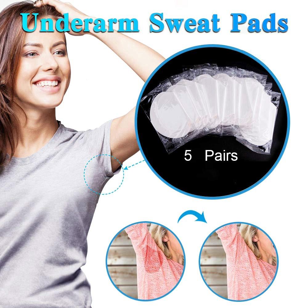 5 Pairs, Disposable Underarm Sweat Pads For Men & Women