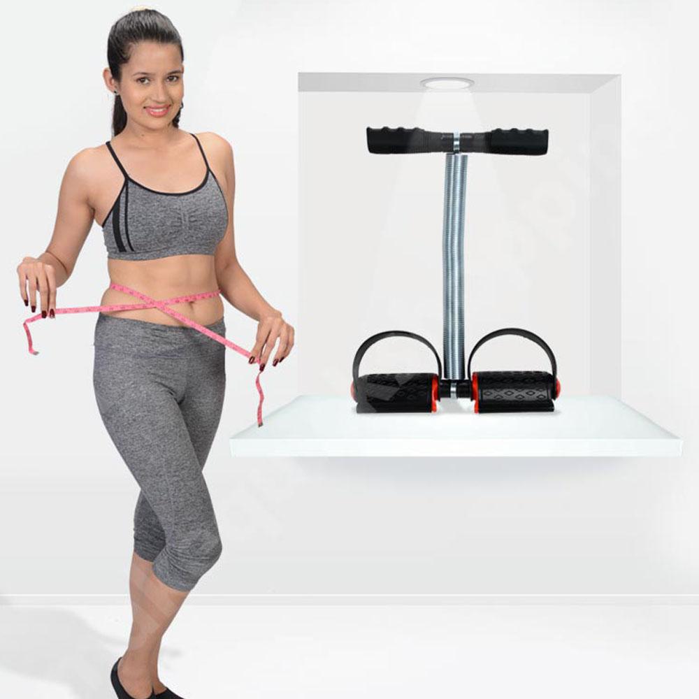 Abdominal Tummy Trimmer Weight Reducer Mono Spring Machine – Black & Silver