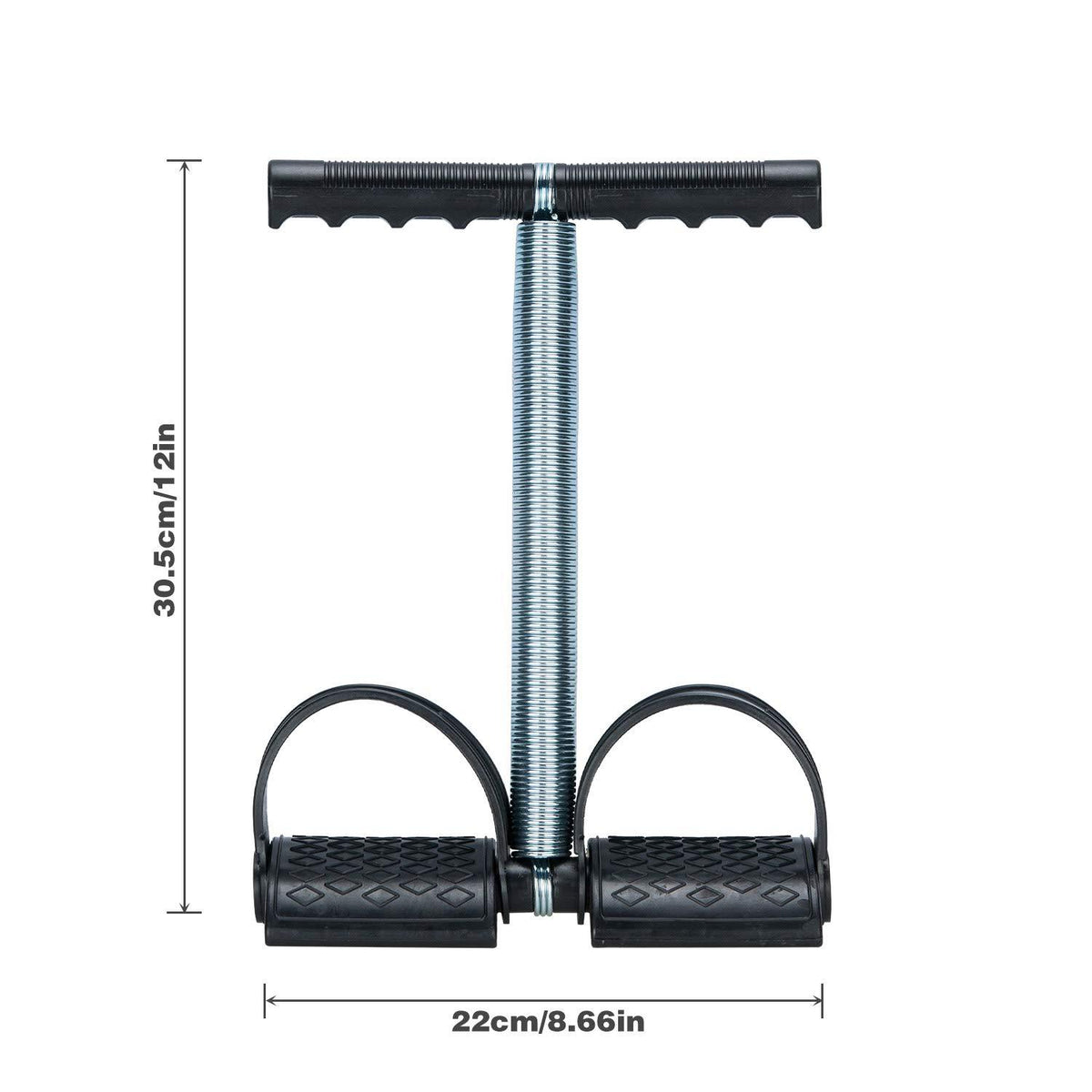 Abdominal Tummy Trimmer Weight Reducer Mono Spring Machine – Black & Silver