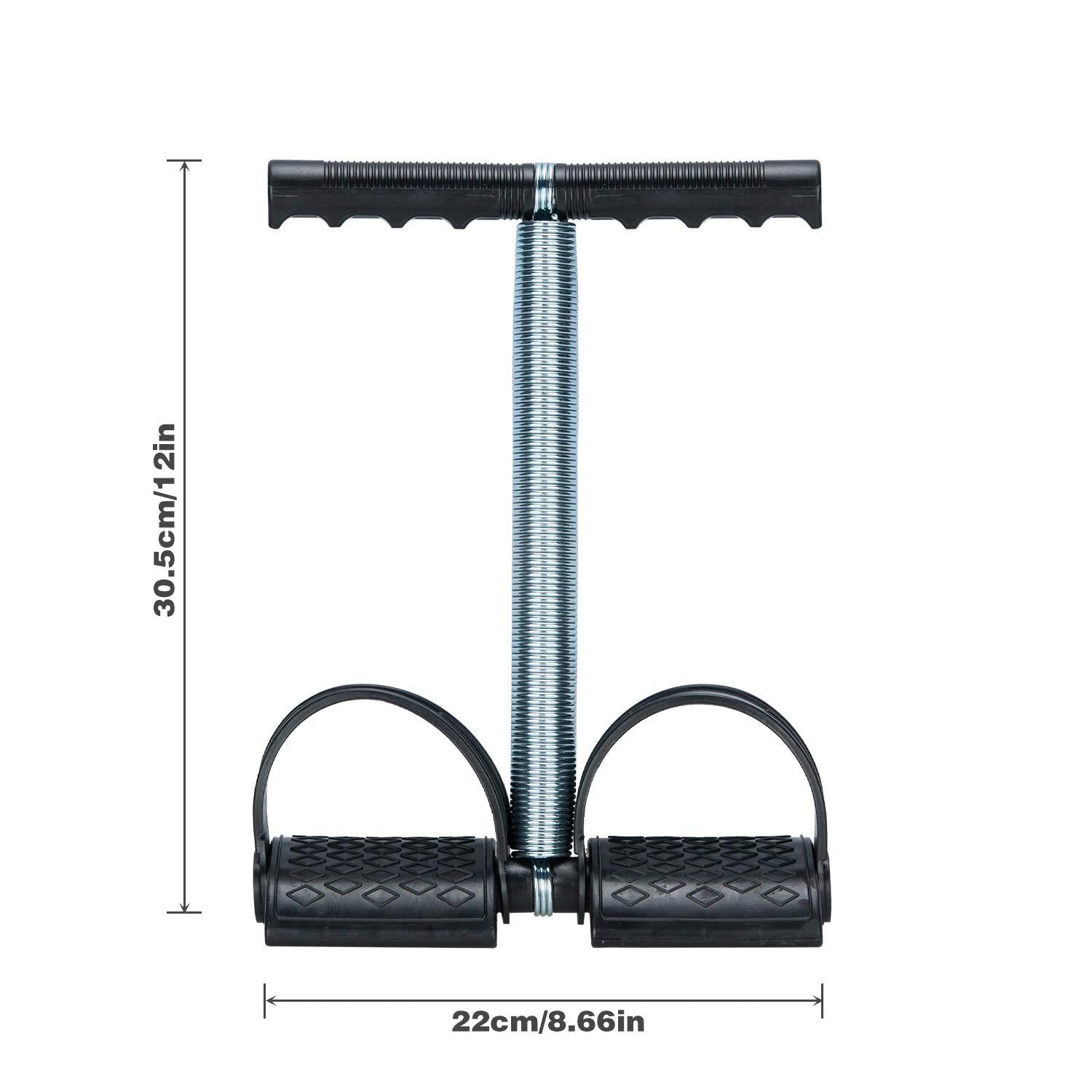 Abdominal Tummy Trimmer Weight Reducer Mono Spring Machine – Black & Silver