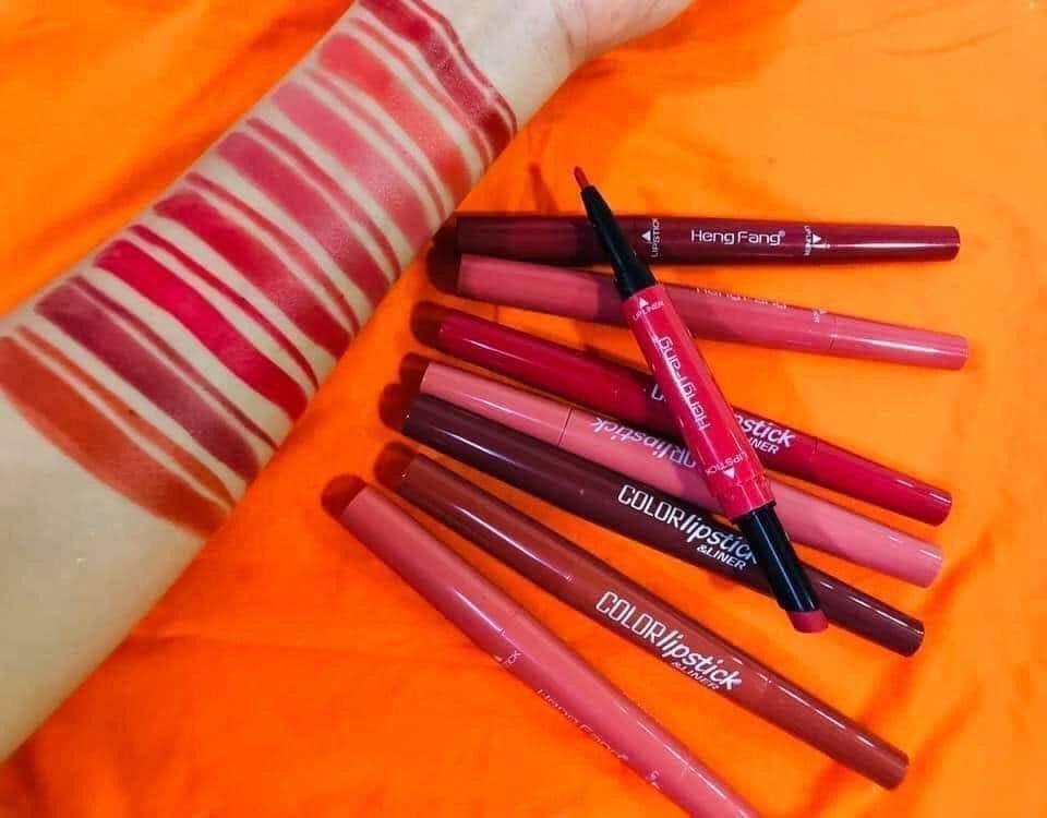 2 in 1 Lipliner+Lipstick Set of 8-Colors